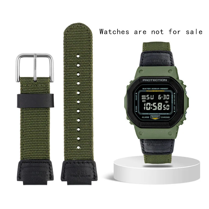 Enhanced Canvas Nylon Watch Strap – Durable & Versatile Design for a Bold Look, Available in 16mm & 18mm Widths