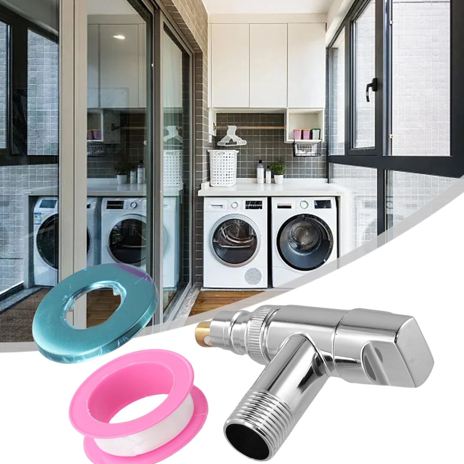 

Смесители для стиральной машины из нержавеющей стали, одиночный холодный настенный кран G1/2, угловой клапан для садовой швабры, бассейна