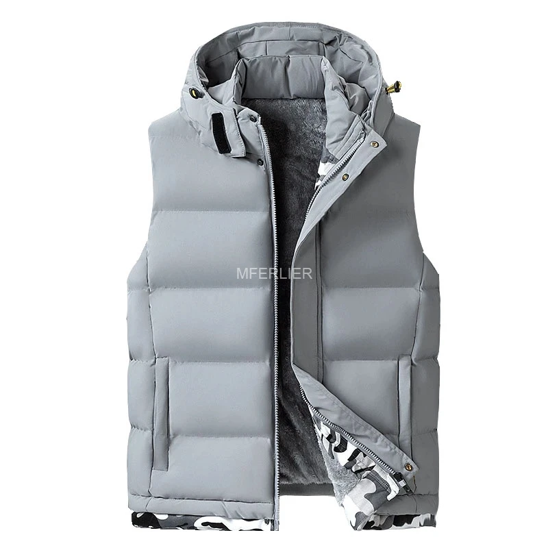 Autumn WInter 10XL 150kg Large Size Men Vest 9XL 8XL Bust 150cm Loose Fleece Vests 5
