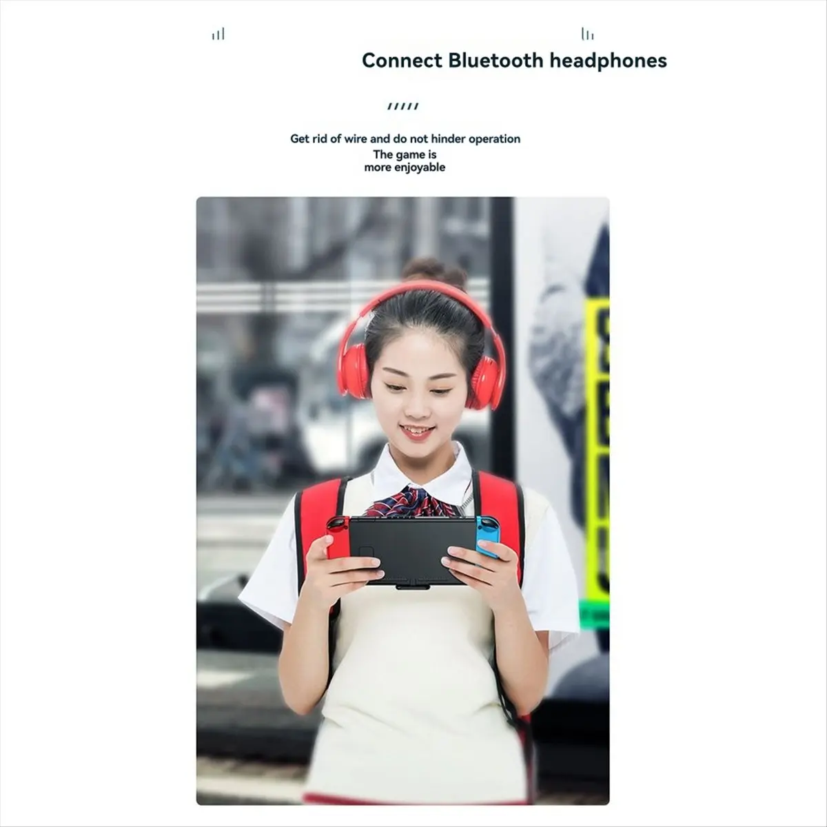 (A75T) 타입-C 블루투스 5.0 오디오 송신기 무선 저지연 어댑터 (닌텐도 스위치, PS4, PS5 호환)