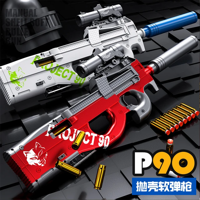 Pistola giocattolo P90 pistole softair fucile ad aria compressa manuale con  proiettili morbidi pistola pneumatica per adulti bambini giochi all'aperto  CS Go - AliExpress