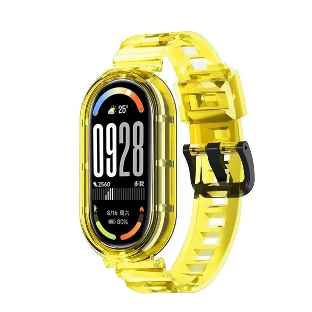 Transparent TPU Strap - Clear Soft Sport Wristband, Sweatproof Smartwatch Accessory