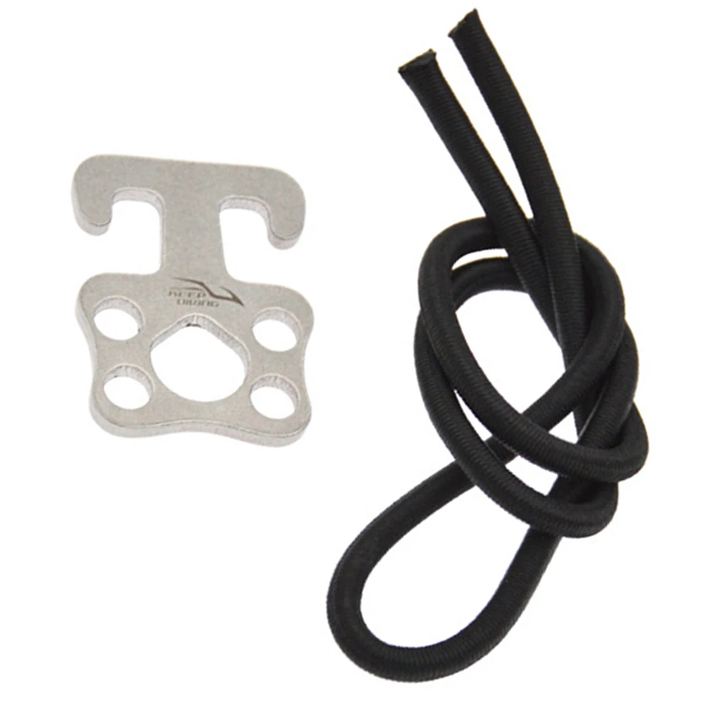 

Scuba Diving Sidemount Bungee Loops Diving Plate Hook Buckle With Elastic Rope Hardware Backmount BCD Dry Suit