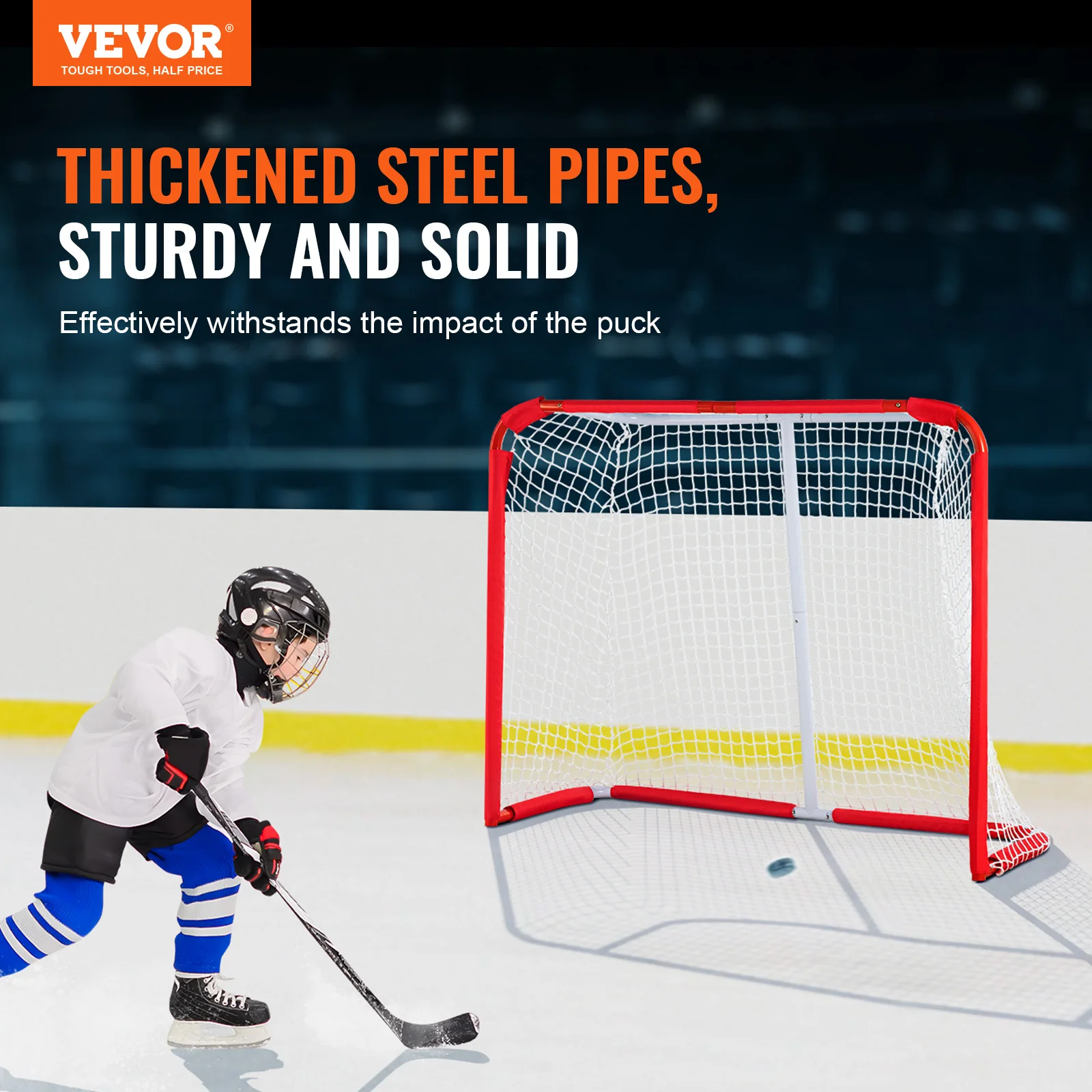 Steel Youth Street Hockey Goal Portable Net for Kids Training
