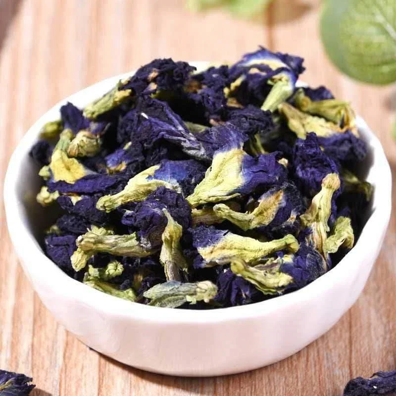 Natural Thai Blue Butterfly Pea Flower Tea Used for Baking Coloring Bathing Skin Care DIY Dessert Cake Help Detoxification