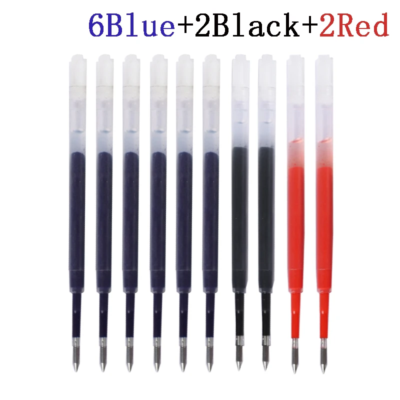10pcssetPlasticBallpointPenRefills99mmLength05mmPressed
