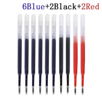 10pcs/set Plastic Ballpoint Pen Refills 99mm Length 0.5mm Pressed Writing Pen Replaceable Rods School Office Stationery Supplies 1