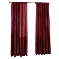 Modern Solid Satin Door Window Curtain Ornamental and Practical Integration Nice Room Semi-shading Drape Curtains 4