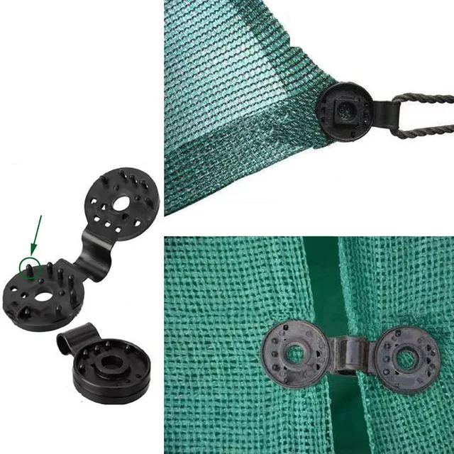 200Db Napsütéses Nettó Klip Otthoni Kerítés Telepítő Horog Üvegházhatású Film Napfényes Bilincs Kültéri Sátra Lóg