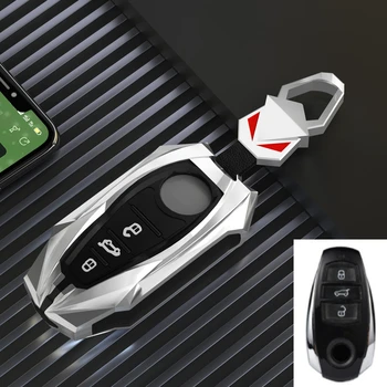 Copri chiave auto in lega per Volkswagen VW Touareg 2021 3 pulsanti Smart nuova chiave di protezione accessori Shell portachiavi - Copri chiave auto in lega per Volkswagen VW Touareg 2021 3 pulsanti Smart nuova chiave