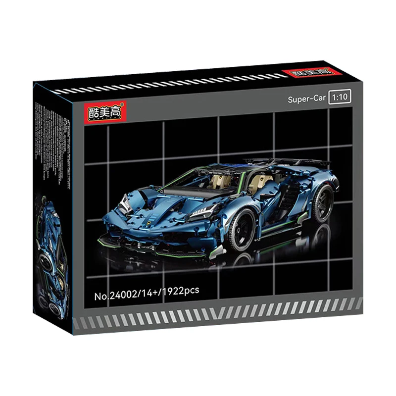 IN STOCK 24002 MOC Technical RC Sports Car Building Blocks Model