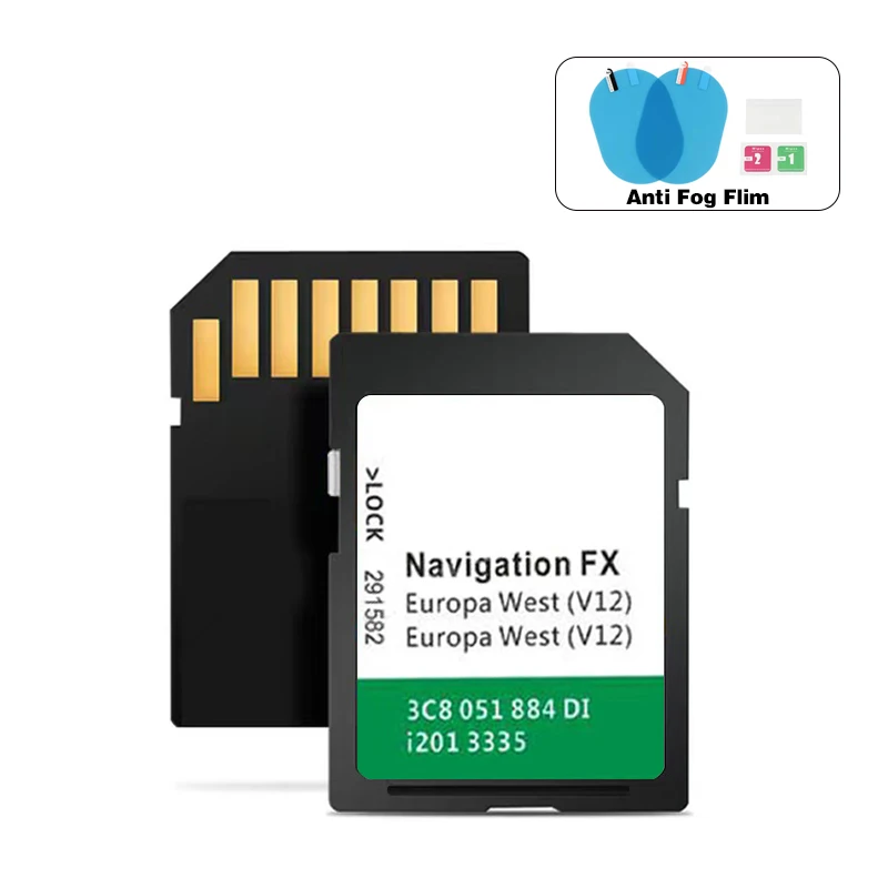 SD Memory Card Navigation FX V12 Nav Systems Europe West Genuine For VW 