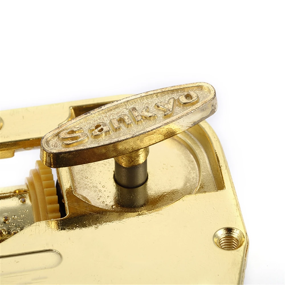 オルゴール ムーヴメント 18トーンオルゴールムーブメント、金メッキ機械式音楽ムーブメント