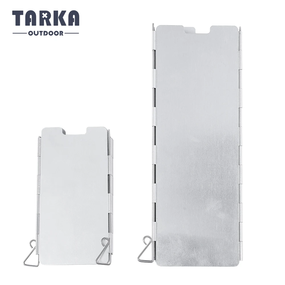 TARKA 휴대용 가스 스토브 바람막이, 접이식 화구 바람막이 히터, 방풍 스크린 가드, 피크닉 조리기구 용품
