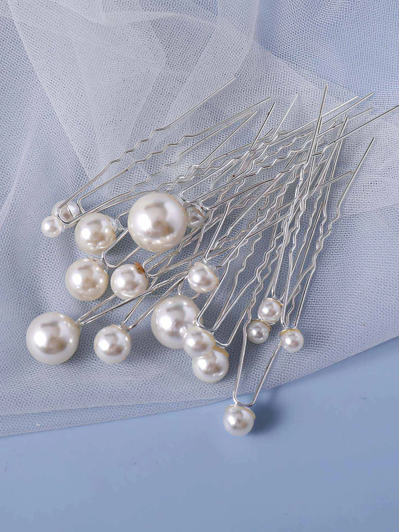 Hair Accessories 18Pcs Wedding Faux Pearl Hair Pins Bridal Hair Pearls U-Shaped Bobby Pins Golden Hairpins