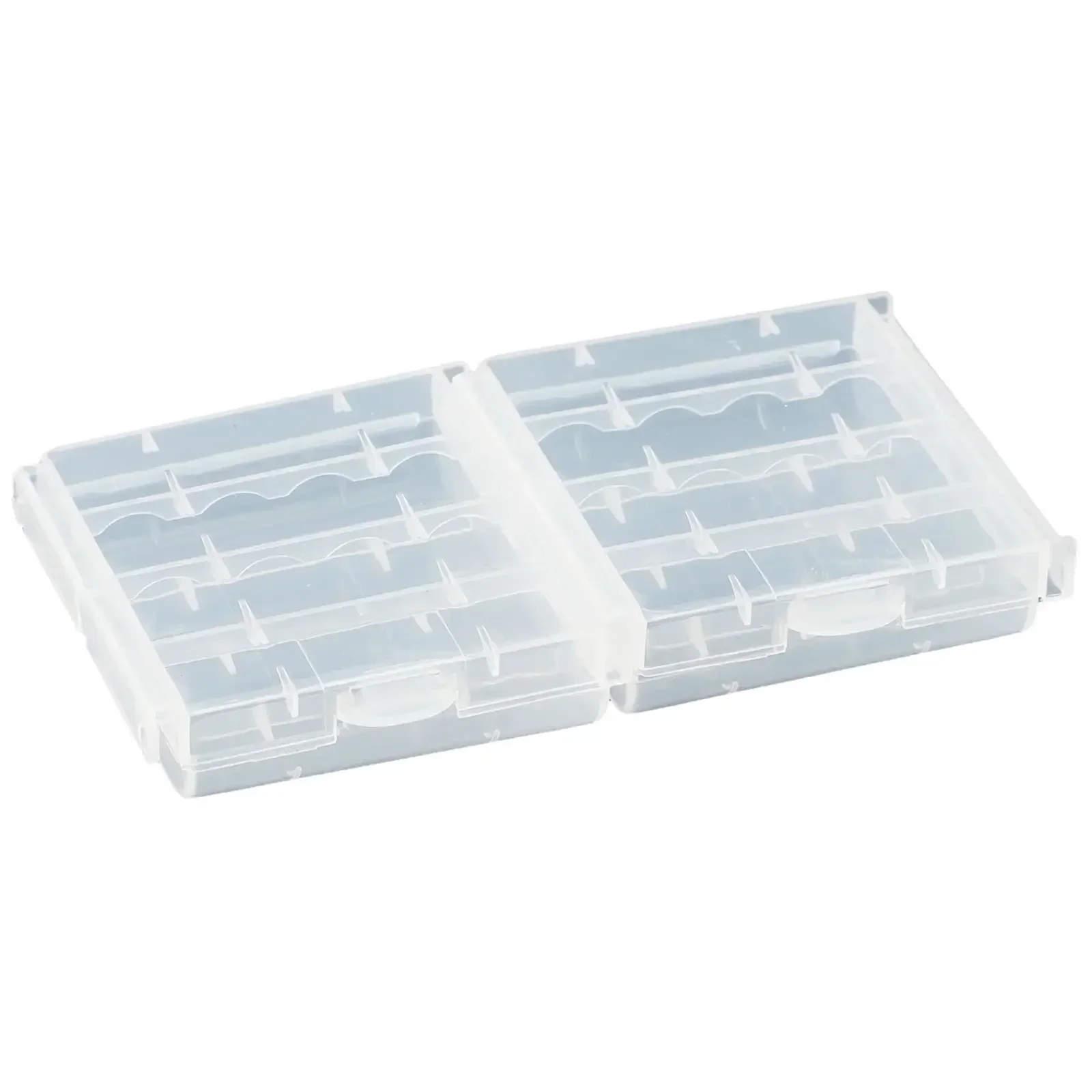White Plastic Case Storage Box For AA/AAA Batteries Keep Your Batteries Clean And Protected Great For Travel And Camping