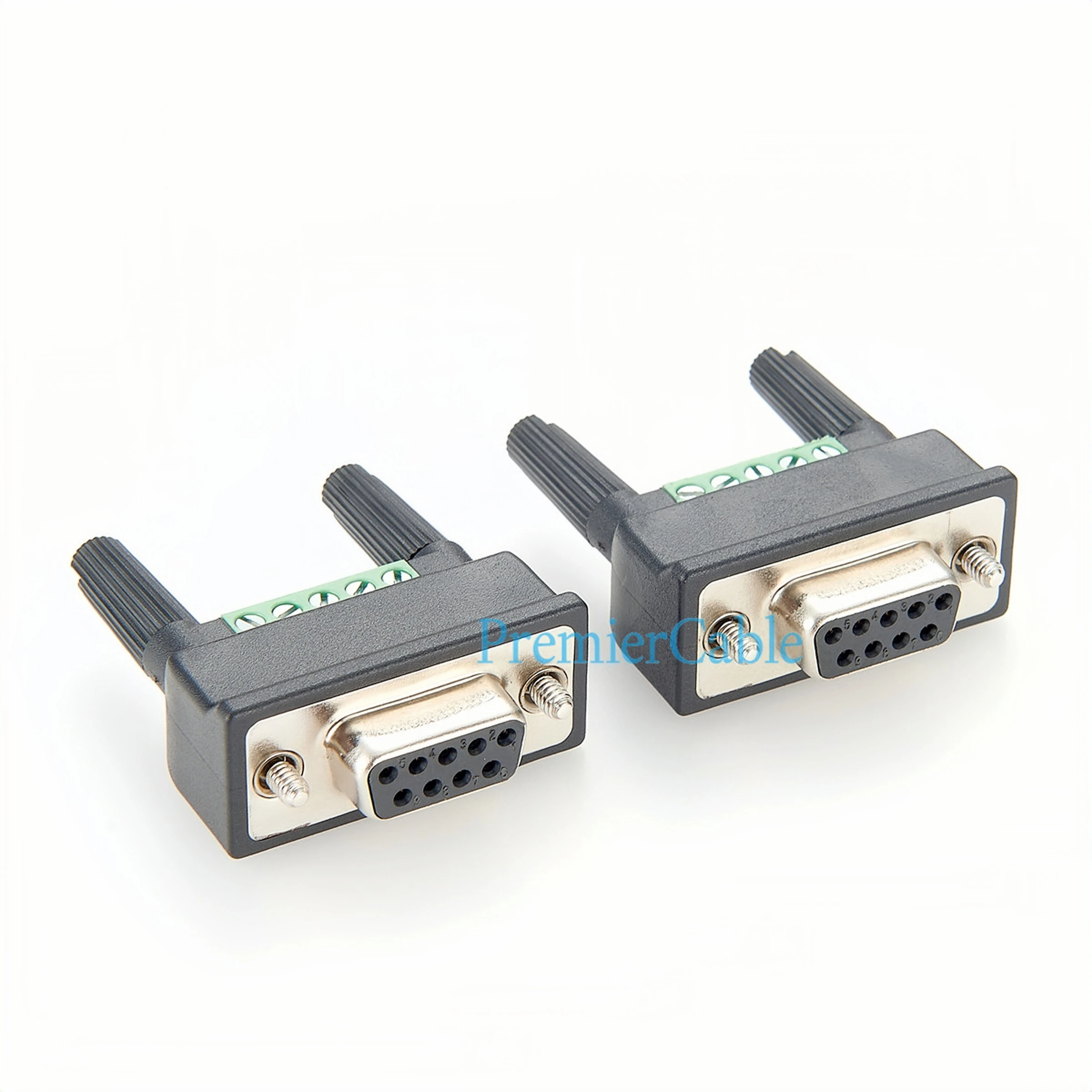 Kompatibler MOXA Mini DB9F-zu-TB DB9 Buchse auf Soldless Terminal Block Adapter D Sub 9Pin auf Schraubklemmenblock Seriell – Detail 2