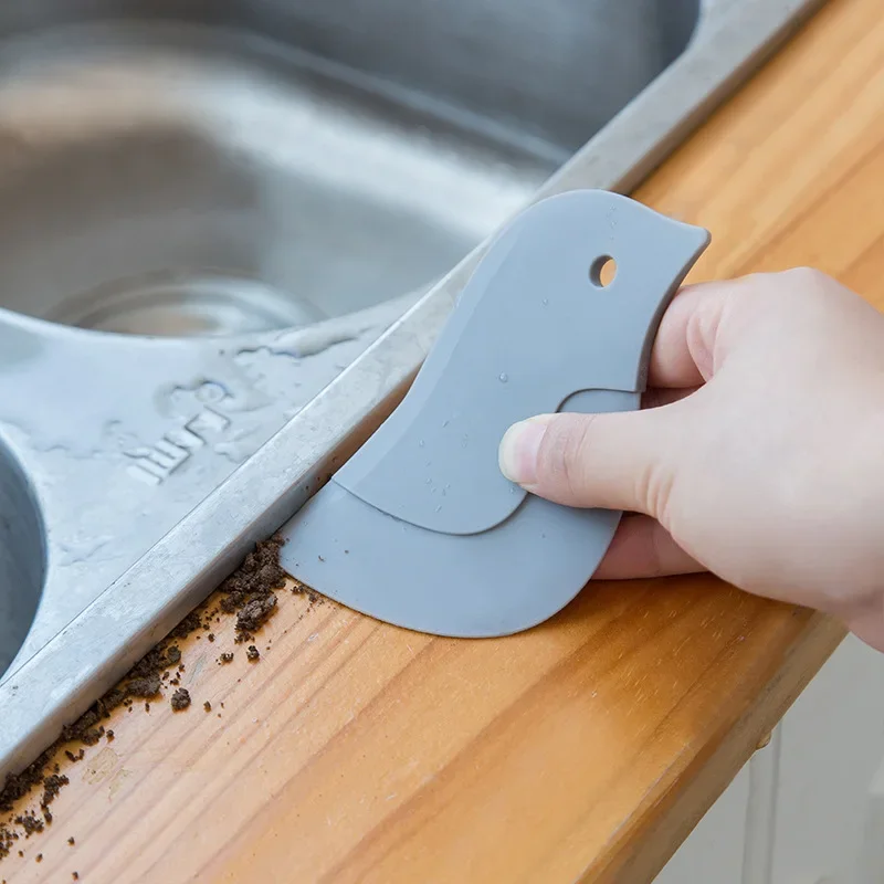 Oil Scraper Multifunctional Penguin Soft Kitchen Baking Tool Stove Dirt Remover Oil Cleaning