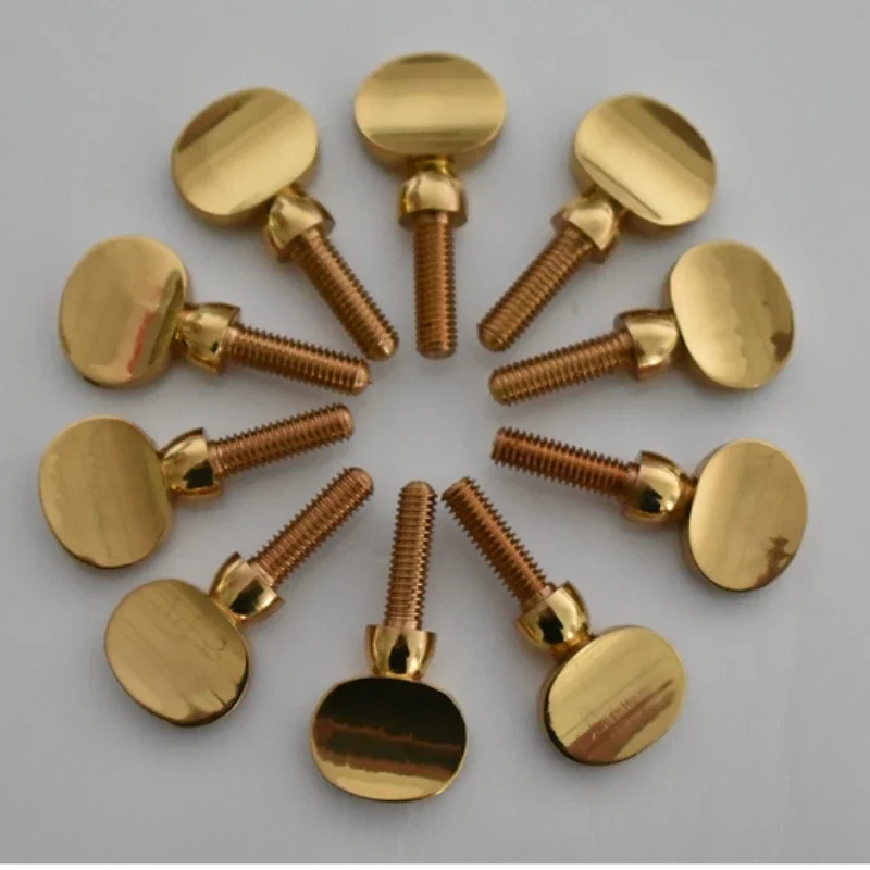 Gold Copper Clarinet Saxophone Screws, Neck Tightening Screws, Soprano, Alto, Tenor, Woodwind Instrument Parts Pack of 10