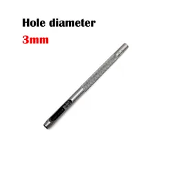 Precision Steel Hollow Punch Tool Set for Leather Craft and Accessories (Hole diameter 3mm)