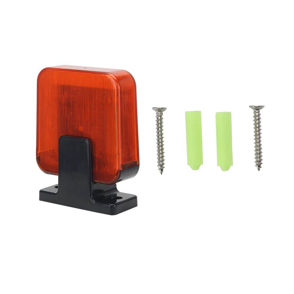 AC/DC 12-265V LED Light Flash Alarm Lamp For Swing Sliding Gate Opener/Barrier Gate emergency warning lamp warning light security flashing light warning beacon light
