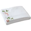 100% Cotton Twill Embroidered Bed Sheets Luxury Flowers Embroidery Solid Color White Bedding Flat sheet 230*250cm 250*250cm 2