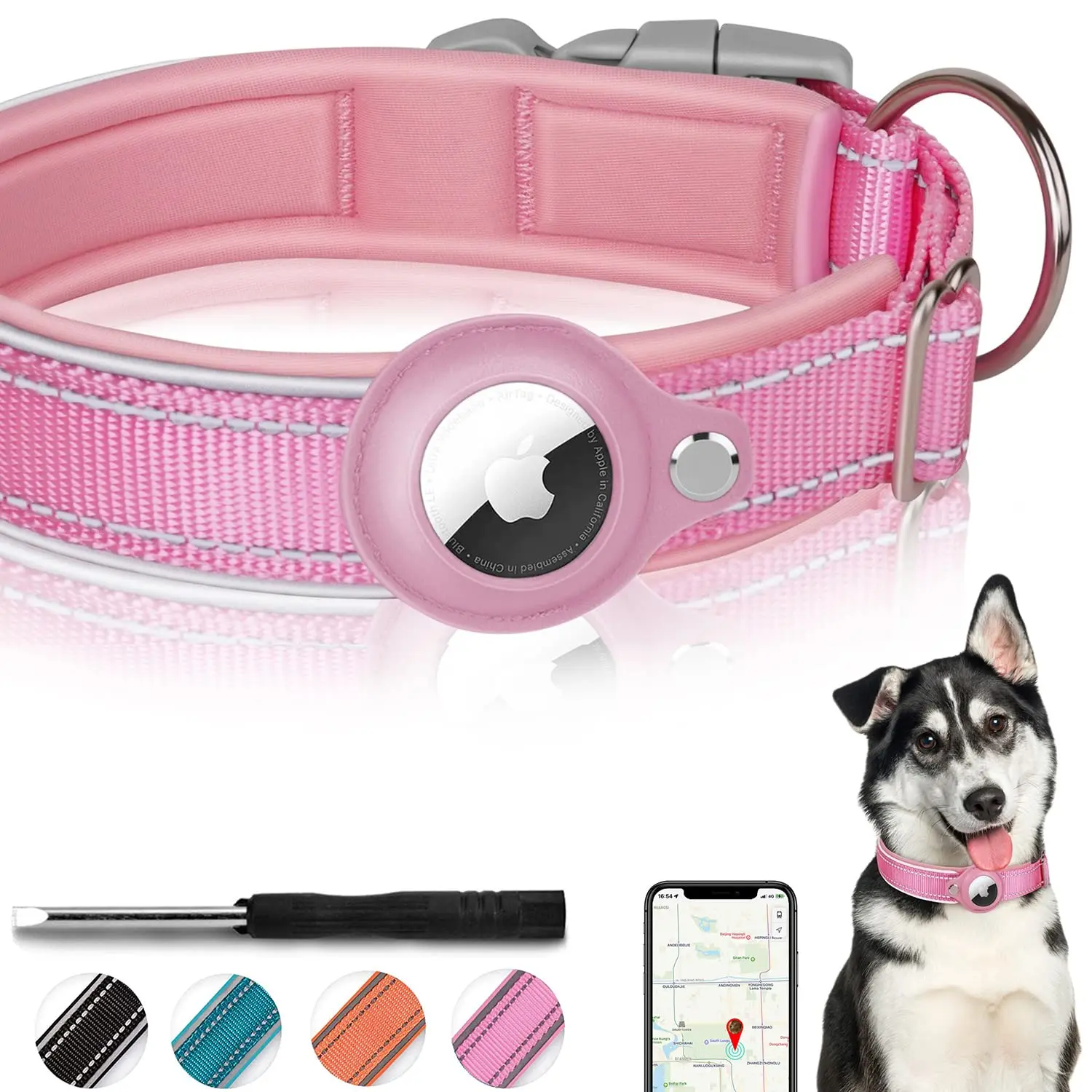 funpets-apple-air-tag-dog-collar-heavy-duty-dog-collar-with-airtag