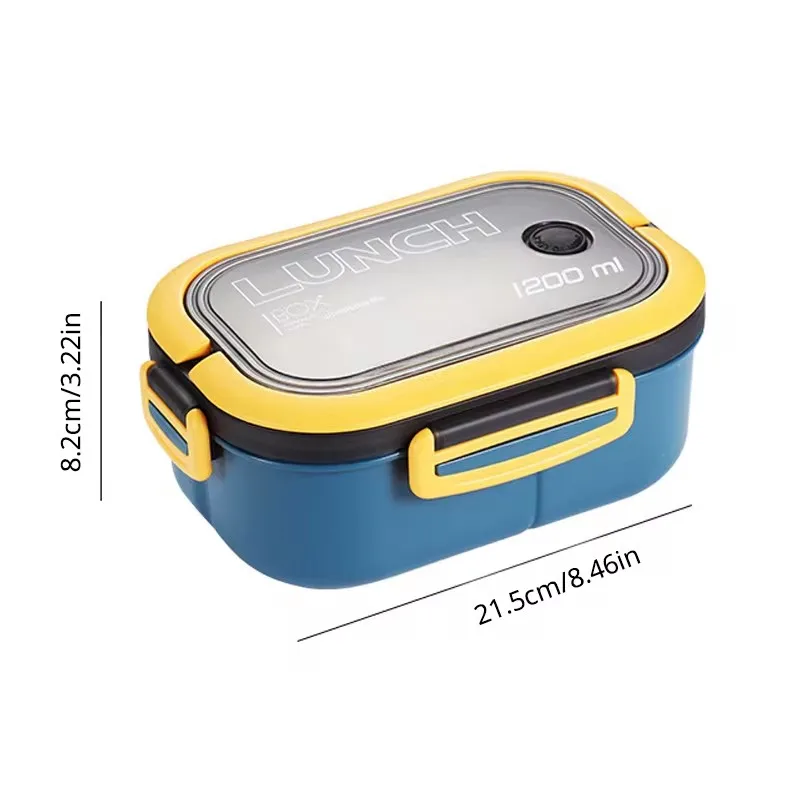 Kitchen Supplies: Single-layer, Double-layer Portable Fruit Food Box, Lunch Box with Fork Spoon and Spoon Preservation Box 6