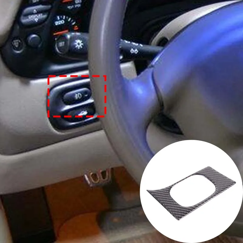 

For Chevrolet Corvette C5 1998-2004 soft carbon fiber car headlight switch panel decorative sticker interior accessories