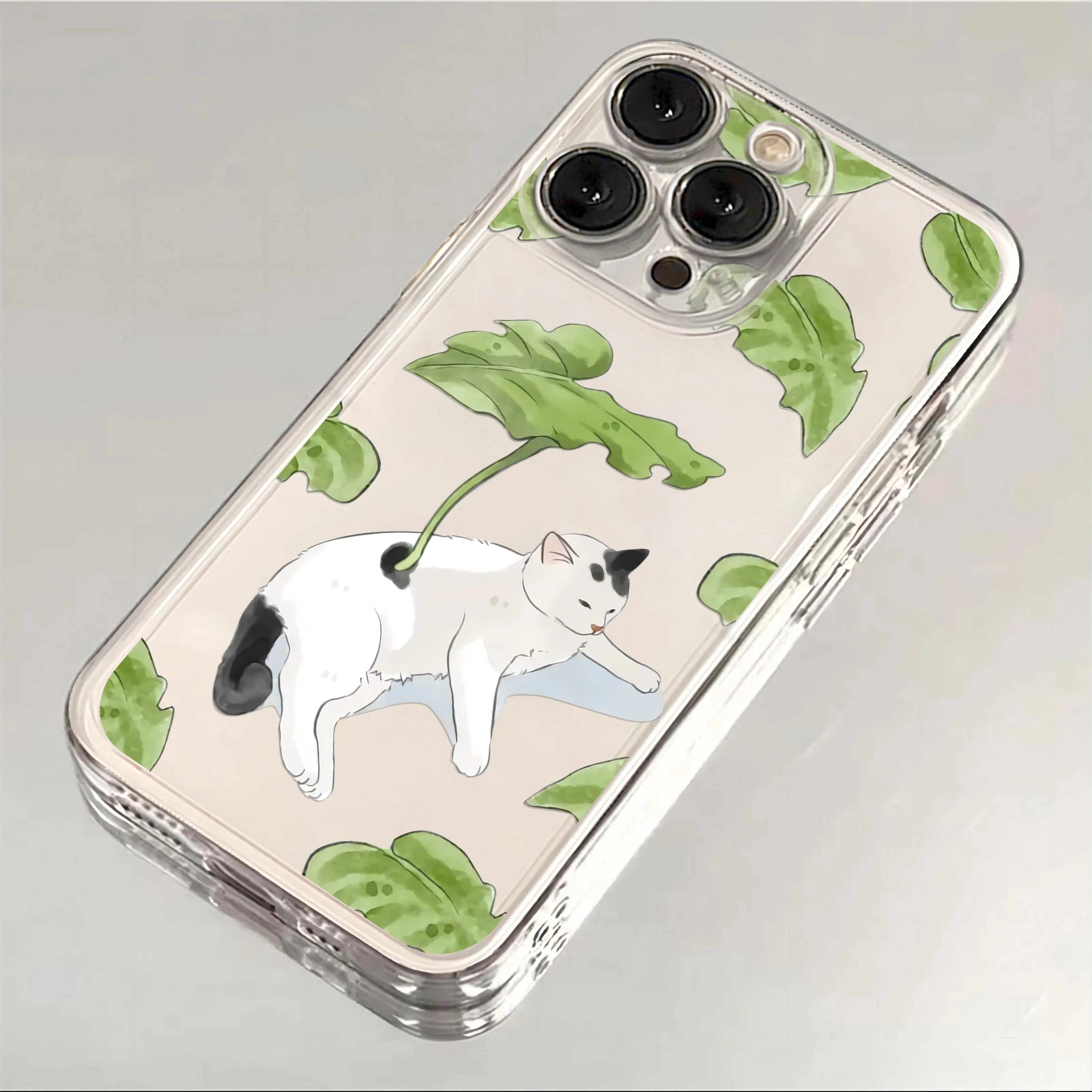 Creative Cute Cat Soft Transparent TPU Phone Case