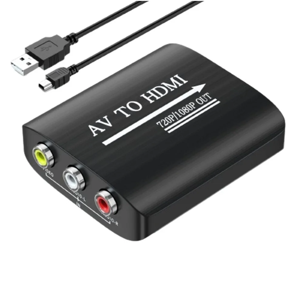1080P AV RCA To HDMI Composite Adapter AV to HDMI Audio Video Converter with USB