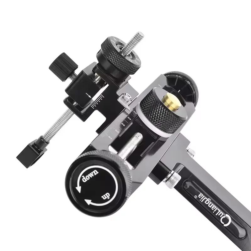 Archery Recurve Bow Sight Aluminum Alloy for Aiming Tool Outdoor Adjust Shooting Hunting Accessories Black 5