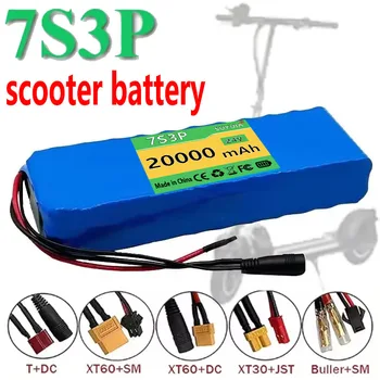 Batteria Li-ion 24V 20Ah 7S3P 29.4V 20000mAh Avec BMS Equilibré 15A Pour Vélo, Scooter, Fauteuil Roulant Elettrico