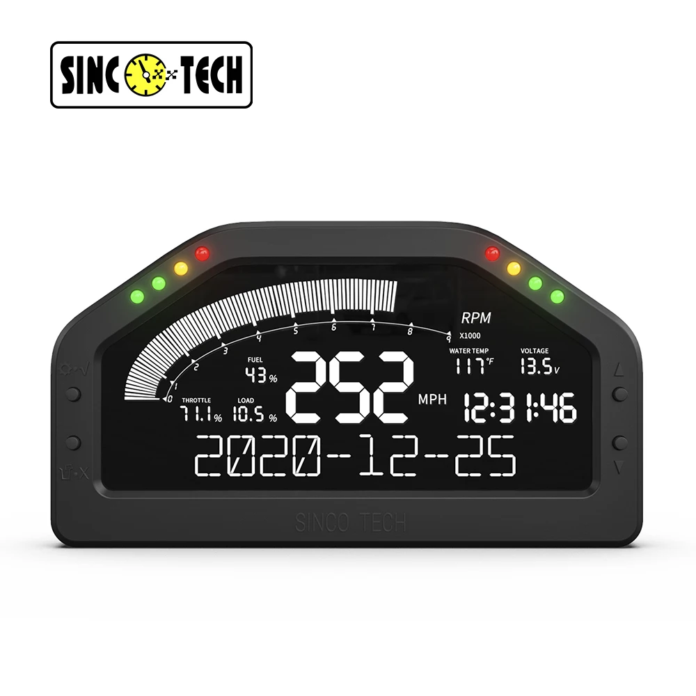 

SincoTech 6,5 ''Универсальный цифровой OBD2 измеритель приборной панели с ЖК-дисплеем Автомобильный Тахометр спидометр повышающий топливный Измеритель для автомобиля (DO921)