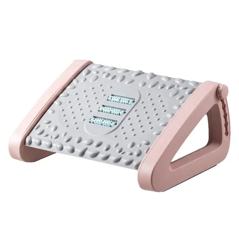 

Footrest Under Desk Adjustable Office Chair Footrest Under The Table Ergonomic Foot Stool Cushion With Massage For Home Office