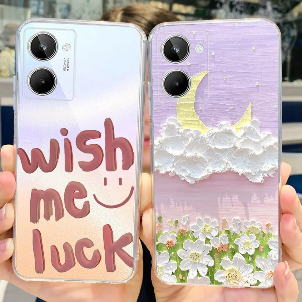 Cute Cartoon Pattern Shockproof Silicone Phone Case - Soft TPU Protective Back Cover