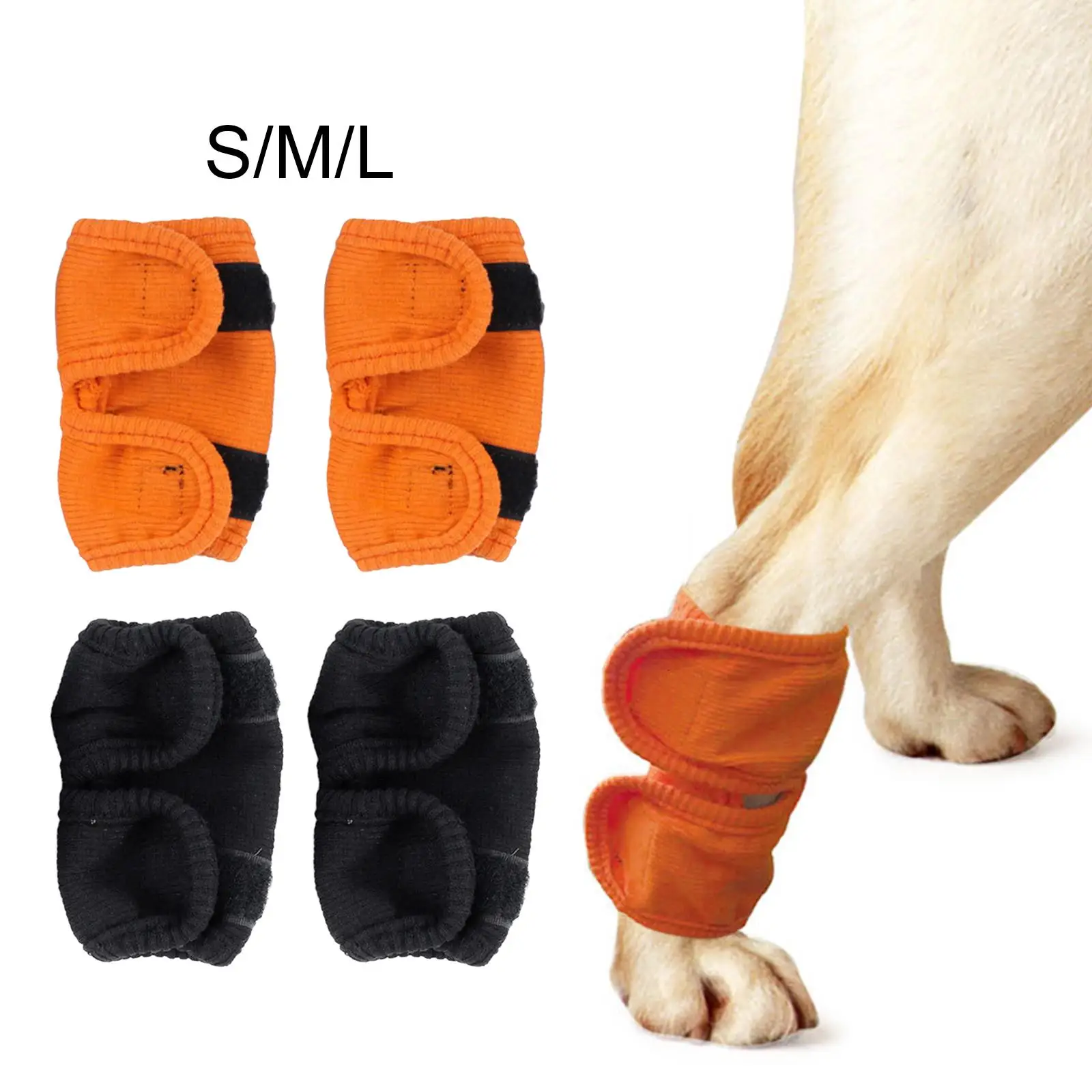 2 Pieces Pet Knee Pads Dog Leg Support Brace Warmer Dog Elbow Protector Pads