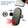 Universal Car Qi 15W Wireless Charger Cup Mobile Phone Holder Mount Automatic Infrared Smart Sensor Clamping