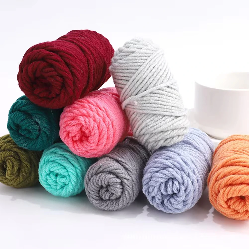 Wool Yarns Wool Rolls DIY Poke Punch Needle Embroidery Starter Craft Tools Set 10 Colors