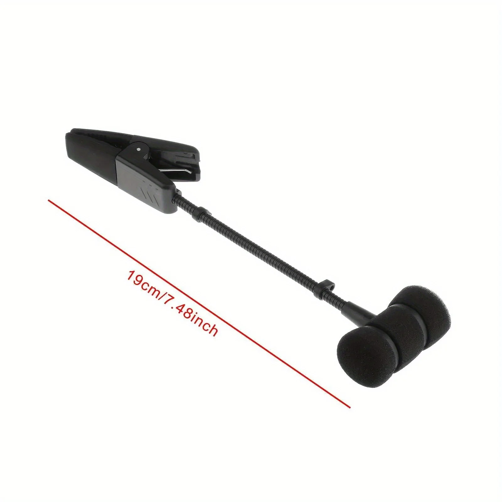 마이크가 없는 색소폰 플루트용 마이크 클립, 악기 마이크 지지 브래킷 구즈넥 홀더 랙 마운트 스탠드