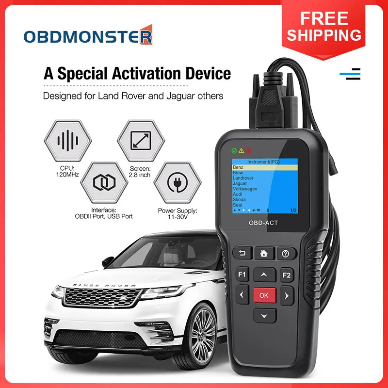 

2.8 inch Car OBD2 Activation Diagnostic Test Tool Automotive IPC GSM EPB EPS BMS ABS/ABR System Test for Benz BMW Audi VW