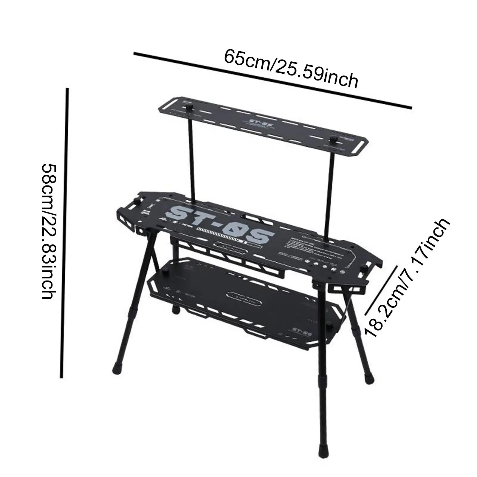 Igt Combination Table Multifunctional Camp Table Lightweight Folded Grill Table for Picnics Garden BBQ Mountaineering Fishing