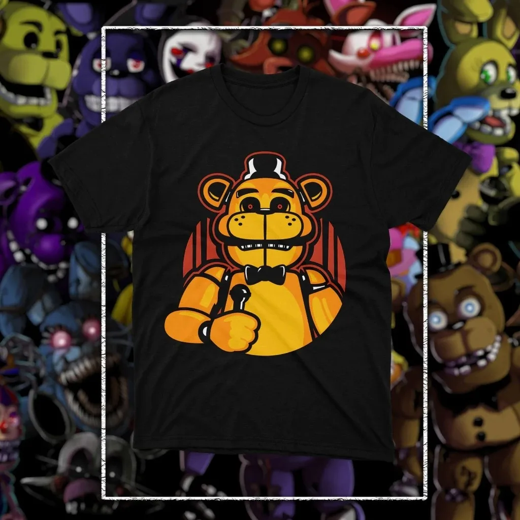 Vintage Inspired Five Nights at Freddy's Graphic T-Shirt - Unisex Crew Neck Cotton Tee