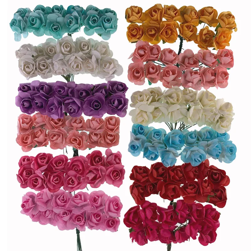 60PCS/Bag Artificial Flower Stamen Wire Stem DIY Bouquet Wreath Wedding Decor 