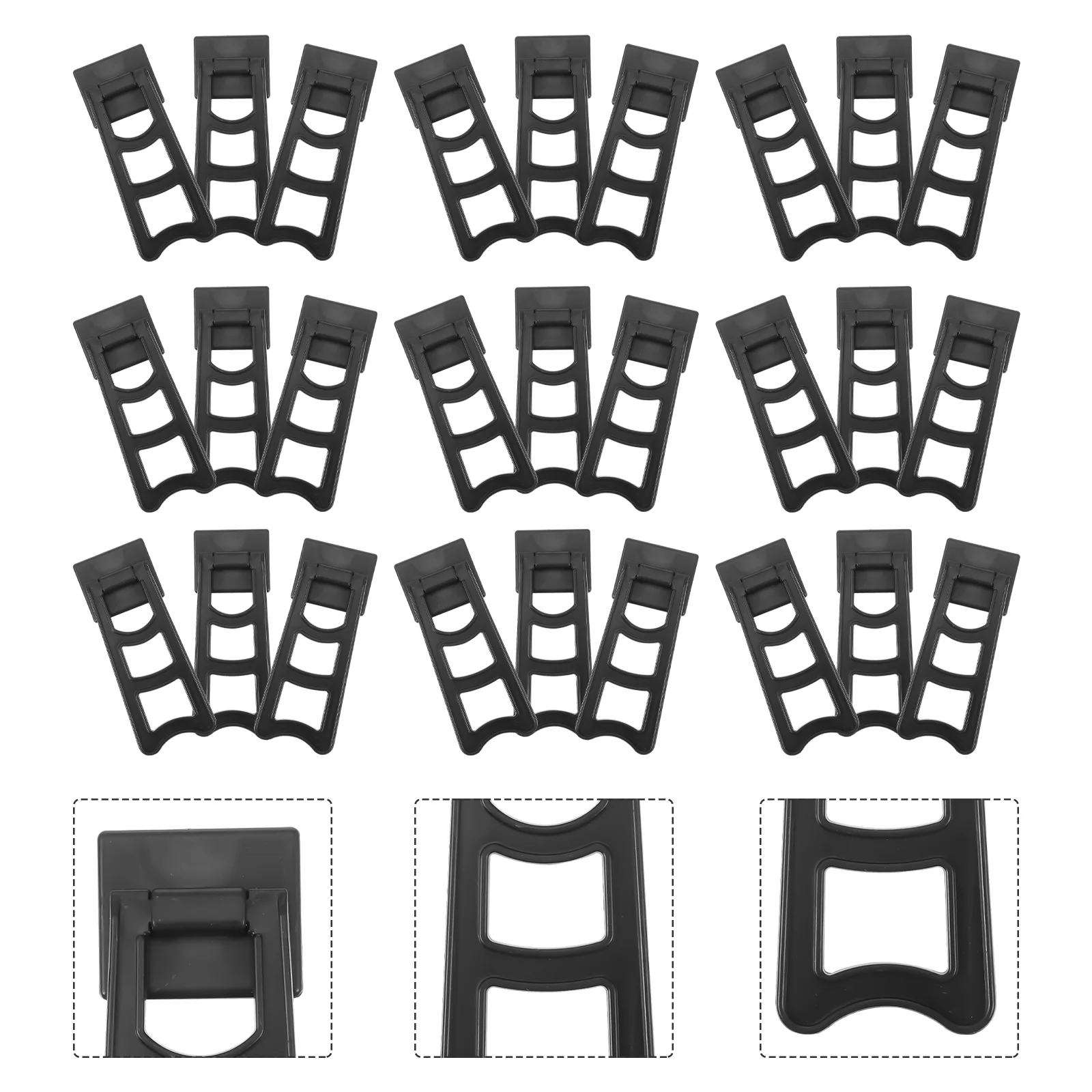

50 Pcs Photo Frame Holder Plastic Display Racks Desktop Support Home Trapezoid Brackets