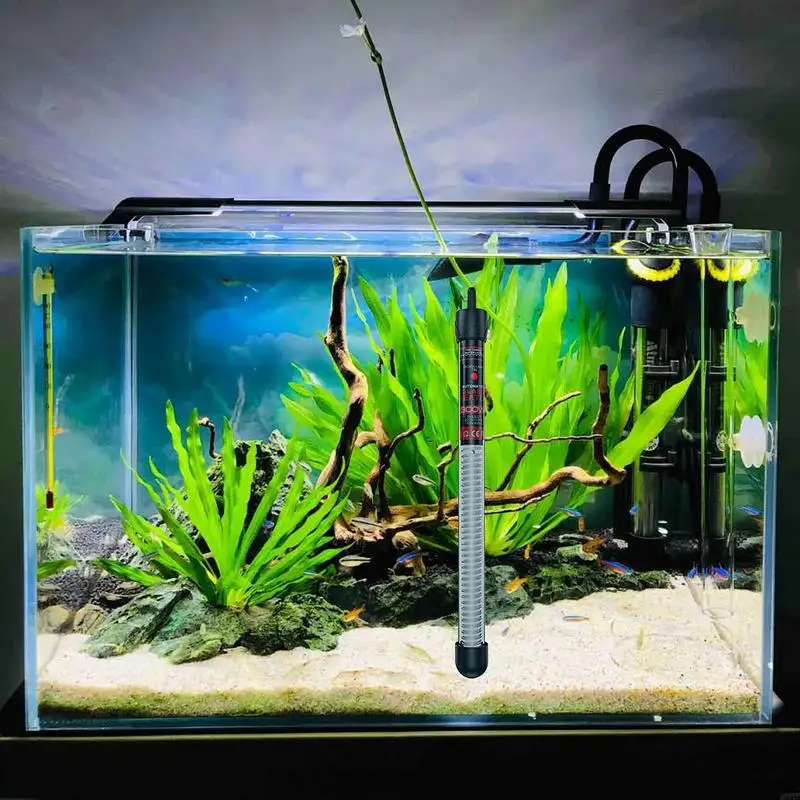 Aquarium Water Heater Electronic Thermostat Submersible Heater Efficient Heating Water Small Fish Tank For Marine