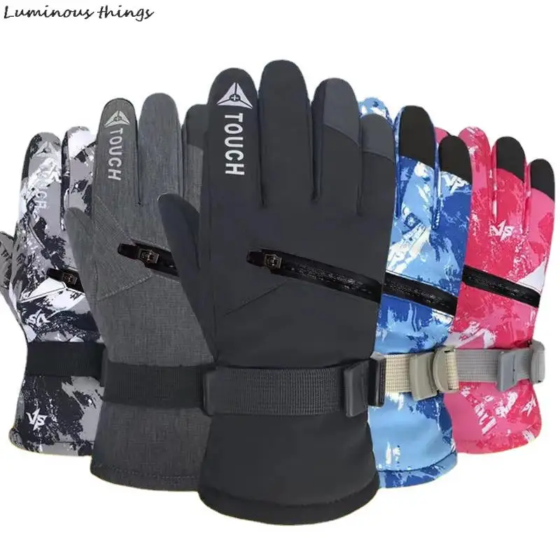 

Winter Cycling Gloves Bicycle Warm Touchscreen Full Finger Anti-slip Bike Gloves Outdoor Motorcycle Riding Skiing Gloves