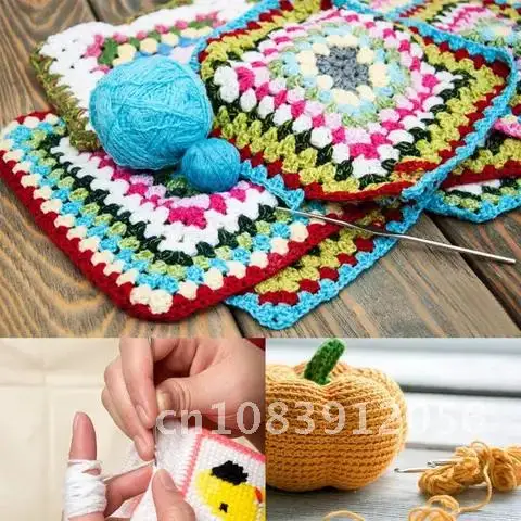 

16 PCS Lace Crochet Hooks Set, Aluminum Crochet Hooks Set with 6 PCS Large-Eye Blunt Needles and 10 PCS Stitch Markers MIUSIE