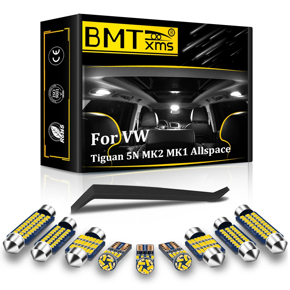 

BMTxms Interior LED Light For Volkswagen VW Tiguan 5N MK2 MK1 Allspace 2008 2010 2013 2015 2017 2019 2020 Canbus Car Parts