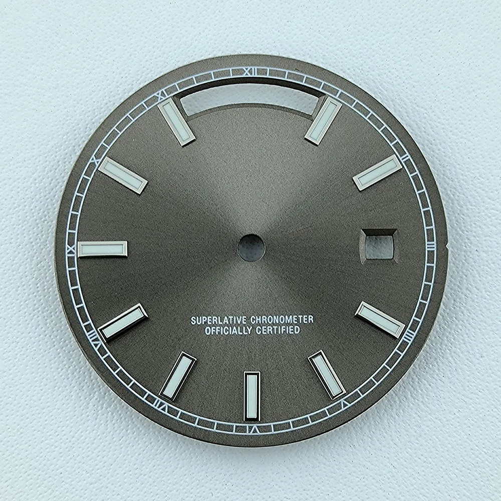 Custom Green Luminous Watch Dial - 31mm Dial for Miyota Movements, Ideal for Watch Repair and Enhancement